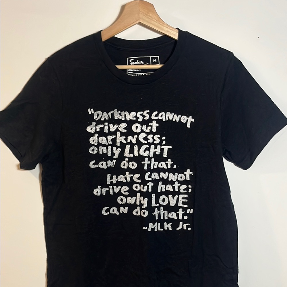LOVE Quote Black Graphic Crewneck T-Shirt